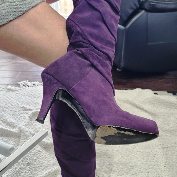 Miss Sixty purple suede boots - Picture 7 of 8